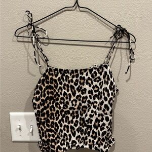H&M Leopard Print Camisole Top